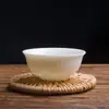 Chami Fang Marfim Branco Gongfu Xícara de Chá Tigela de Chá Peça Única Conjunto de Chá de Cerâmica Porcelana Branca de Dehua Xícara de Degustação de Chá do Mestre Xícara Pequena