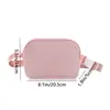Bolsa Estilo Lulu en Stock, Riñonera Impermeable, Bolso de Pecho para Deportes y Running, Bolso Cruzado Estilo Lulu para Hombres y Mujeres, Casual y Versátil