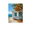 Pintura Decorativa de Árbol de Naranja Estilo Granja Retro Mediterráneo Transfronterizo para Entrada, Comedor, Sala de Estar, Dormitorio, Ambiente Acogedor