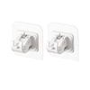 Gancho para barra de cortina, clip para cortina, barra telescópica, soporte fijo, soporte adhesivo sin perforaciones, barra transversal, soporte para cortina de puerta