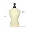 Suporte de Exibição de Colar de Luxo Acessível Retrô, Rack de Armazenamento de Joias de Casamento para Pescoço Retrato, Decoração de Janela Meio Corpo Tamanho Pequeno