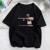 Camiseta holgada de manga corta de verano con cuello redondo y estampado artístico creativo para hombre y mujer, 2023