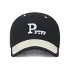 Novo Estilo Bloco de Cores Personalizado Versátil Chapéu Bico de Pato Bordado com Letras Tendência Boné de Basebol Esportes ao Ar Livre Casual Chapéu de Sol Masculino