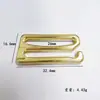 Fivela de Liga de Zinco em Forma de 9 Fivela de Metal em Forma de Nove Fivela Antiderrapante em Forma de Nove Fivela para Suspensório Fivela para Roupa Íntima Fivela de Ajuste para Alça de Sutiã