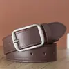 Cinturón de Cuero para Hombre con Hebilla de Pin Estilo Coreano Joven, Moderno y Versátil para Jeans, Moda Estudiantil, Elegante Cinturón de Hombre