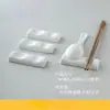 Descansapalillos de cerámica, mesa de comedor de hotel, blanco puro, portapalillos de doble propósito, soporte para palillos, almohada para palillos, bandeja para palillos, descansapalillos para el hogar