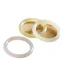 Venta al por mayor del fabricante Pulsera de Barra Redonda de Jade Verde Afgano y Jade Blanco para Mujer Pulsera de Jade de Barra Redonda Gruesa Color Raíz de Loto Rosa Pulsera Blanca como Grasa de Cordero