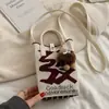Bolsa de Malla Tejida Hueca de Hilo de Algodón para Mujer, Bolso de Hombro Casual de Verano Estilo Perezoso, Bolsa de Malla Grande de Gran Capacidad