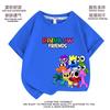 Ropa de manga corta para niños y niñas de Rainbow Friends 2023 Nueva llegada Ropa de verano Top de media manga para niños pequeños y medianos Ropa para niños Camiseta de capa base