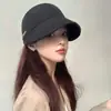 Sombrero Tejido de Ala Ancha para Mujer, Nuevo Sombrero de Sol para Exteriores de Verano, Sombrero de Pescador Plegable de Ala Grande, Sombrero de Cubo