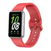 Para Pulseira Samsung Galaxy Fit3 Pulseira de Silicone SM-R390 Fivela Colorida Pulseira de Pulso Relógio Grão de Cabeça Metálico