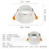 Suporte de alumínio fundido para copo de lâmpada MR16 com alojamento embutido anti-reflexo kit de holofote para hotel Suporte G5.3/GU10