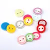Botones de Colores 18L Cerdo Nostril Dos Agujeros Botones Multicapa Guardería Manualidades DIY Botones Accesorios para Pintar Flores