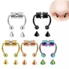 Al por mayor transfronterizo europeo y americano Nuevo Anillo de Nariz Magnético Fuerte Sin Perforación de Acero Inoxidable Anillo de Herradura Joyería para Piercing de Moda Personalizada