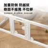 Valla para perros, barrera protectora para interiores, división para perros pequeños y medianos, uso en el hogar, jaula transparente y visible para cachorros