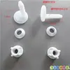 Base de parafuso de assento de vaso sanitário antigo acessórios de tampa de vaso sanitário trava de fundo retangular fixação de montagem inferior porca de fixação haste de parafuso redonda de plástico