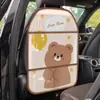 Almohadilla Anti-Patadas Creativa de Dibujos Animados para Respaldo de Asiento de Coche Almacenamiento Trasero Anti-Suciedad Anti-Manchas Resistente al Desgaste Adorable Almohadilla Protectora para Asiento de Coche