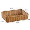 Cesta de Armazenamento para Gabinete Kens Mesa de Centro Japonesa Caixa de Diversos Rattan Sintético Trançado Cesta de Armazenamento para Entrada Casa Caixa de Armazenamento para Mesa