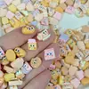 Caricaturas Postres Pan Resina Galletas Decoraciones Mixtas para Uñas DIY Pasador Funda de Teléfono Uñas Portátiles Pegamento en Crema