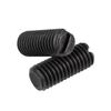 Tornillo de máquina de extremo plano de una ranura, negro, de acero al carbono de grado 4.8, tornillo de fijación ranurado, tope de alambre superior M3M4M5M6