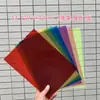 Hojas de Plástico de Forma de Ala A3 de Colores para Jardín de Infancia, Translúcidas y Transparentes, Hojas A4 Infantiles Hechas a Mano, Papel de Vidrio de Color Rígido para Luz y Sombra