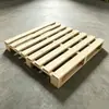 Paleta de madera reforzada de un solo lado en forma de cruz, paleta de madera maciza para montacargas, paleta de madera hecha a medida para la rotación de la logística de almacén