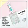 Porta-Cartão Transparente Deslizante Desenho Animado Anti-Perda Cartão de Campus Porta-Cartão de Água Cordão para Pescoço Capa Protetora para Crachá de Trabalho Lanyard Estilo Fofo