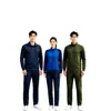 Conjunto de entrenamiento de fitness de manga larga Jihua Zhonggong, conjunto de 7 piezas de chaqueta y pantalones deportivos transpirables de secado rápido para primavera y otoño