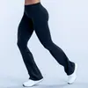 Pantalones de Yoga Dfyn Transfronterizos Europeos y Americanos, Ajustados de Tres Secciones en la Cintura, Pierna Ancha, Largos para Deportes al Aire Libre y Fitness, Ropa de Yoga