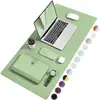 2025 Estilo Caliente Pad de Ratón de Cuero de Punto Pad Grande para Escritorio Impermeable Pad para Escribir de Oficina de Computadora Logo Imprimible