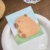 Notas Adhesivas de Cuyes para la Mañana Temprano Serie Diaria de Cuyes Dibujos Animados Lindos Bloc de Notas de Oficina Planificador Pegatinas de Mensajes
