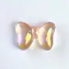Electrochapado Acrílico Transparente UV Corbata de Moño Gruesa Cadena para Teléfono Móvil DIY Accesorios para el Cabello Agujero Recto Cuentas Sueltas Accesorios de Joyería Material Cuentas