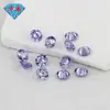 Huagang Gems 9A Ocho Corazones Ocho Flechas Circonita Azul Piedra Suelta Venta al por Mayor Wuzhou Zirconia Cúbica Artificial Color Claro Piedra Redonda