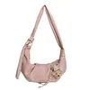 Nova bolsa feminina transfronteiriça, elegante 2026 verão nova moda bolsa de ombro crossbody de grande capacidade, versão coreana bolsa bolinho