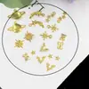 Accesorios de Joyería DIY Estrella Planeta Luna Mang Estrella Accesorios Chapados en Oro Gotas de Pegamento UV Recinto Espacial Colgante de Metal