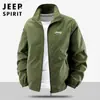 2025 Otoño Nuevo Ropa Exterior para Hombre con Cuello Alto Moderna Simple Versátil Holgada Transpirable Ligera Chaqueta Abrigo#