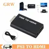 Convertidor de PS2 a HD con Adaptador de Audio y Video Adaptador de Video de PS2 a HDTV Interfaz de Consola de Juegos