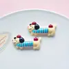 Nuevos Zuecos de Cachorro Dóberman de Dibujos Animados Accesorios DIY Adornos Lindos para el Cabello Materiales Semiacabados Fábrica al por Mayor