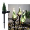 Luces Solares Artesanías de Resina Árbol de Navidad Decorativo Inserción de Piso Creativo para Exterior Patio Vacaciones de Navidad Regalo Luces de Escena