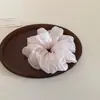 Temperamento suave tamaño súper grande perlado esponjoso gypsophila liga de intestino grueso para mujeres cuerda de liga para el cabello de alta calidad banda elástica accesorios para el cabello