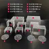 Soporte de Exhibición de Mesa de Postres con Ondas de Agua Acrílico, Accesorios de Decoración de Postres para Banquetes de Boda, Adornos para Mesa de Buffet Frío y Pausa para el Té