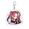 Llavero Acrílico Demon Slayer Colgante Transfronterizo Mochila Venta al por Mayor Regalo Grupo de Chicas Estudiantes Mercancía de Anime