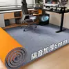 Alfombra para sala de e-sports silla de ordenador alfombra antideslizante para dormitorio alfombrilla absorbente de sonido para alfombra escritorio y silla de ordenador oficina alfombrilla de suelo engrosada insonorizada