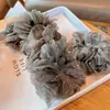 6311 Scrunchie de Gaze Nuvem Bolha Estrelado com Strass Elástico para Coque Rabo de Cavalo Corda de Cabelo Elegante para Mulheres