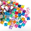 Espelho quadrado plano de acrílico de Taiwan, com strass AB de cor mista, para artesanato, joias DIY, acessórios, produto popular de venda quente transfronteiriça