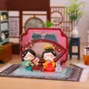 Souvenirs de Tendencia Nacional: Adornos de Escena Acrílicos de Dama de la Dinastía Tang, Nuevos Adornos Pequeños de Mesa Estilo Chino para Sala de Estar, Souvenirs Culturales y Creativos