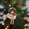 Colgante para Coche de Ángel Plano de Acrílico Nuevo Transfronterizo Violinista Adorno para el Hogar Navideño Colgante de Dibujos Animados