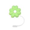 Nuevo Estilo Transfronterizo Pequeño Fresco Flor Antipolvo Cubierta para Popote Clip para Popote Taza de Té con Leche Dibujo Animado Accesorios de Tapa de Popote de Silicona