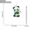 Nuevo Lindo Colgante Decorativo Plano de Acrílico de Panda Comiendo Bambú Transfronterizo