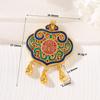 Zhongxing Cobre Puro Estilo Chino Vietnamita Oro Antiguo Chapado Accesorios Calabaza Candado de Longevidad DIY Colgante Collar Colgante Paz y Bendición
